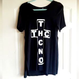 Open-slit tshirt/ tunic